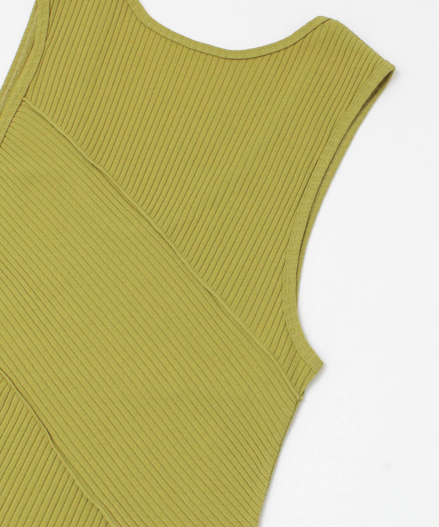  「BACKオープンメローリブタンクトップ」|タンクトップ|