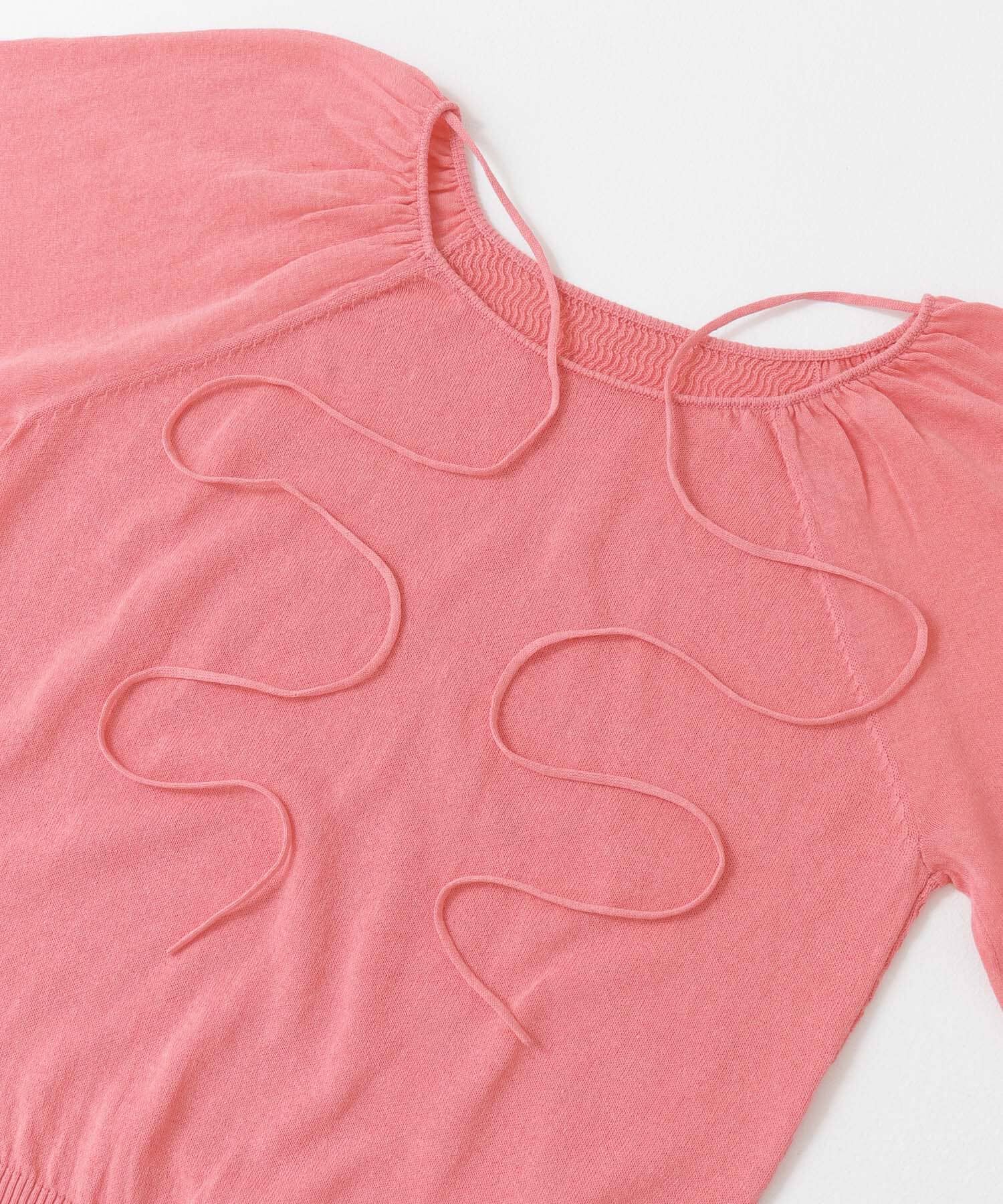  「BACKオープンボリュームスリーブニット」|ニット・セーター|