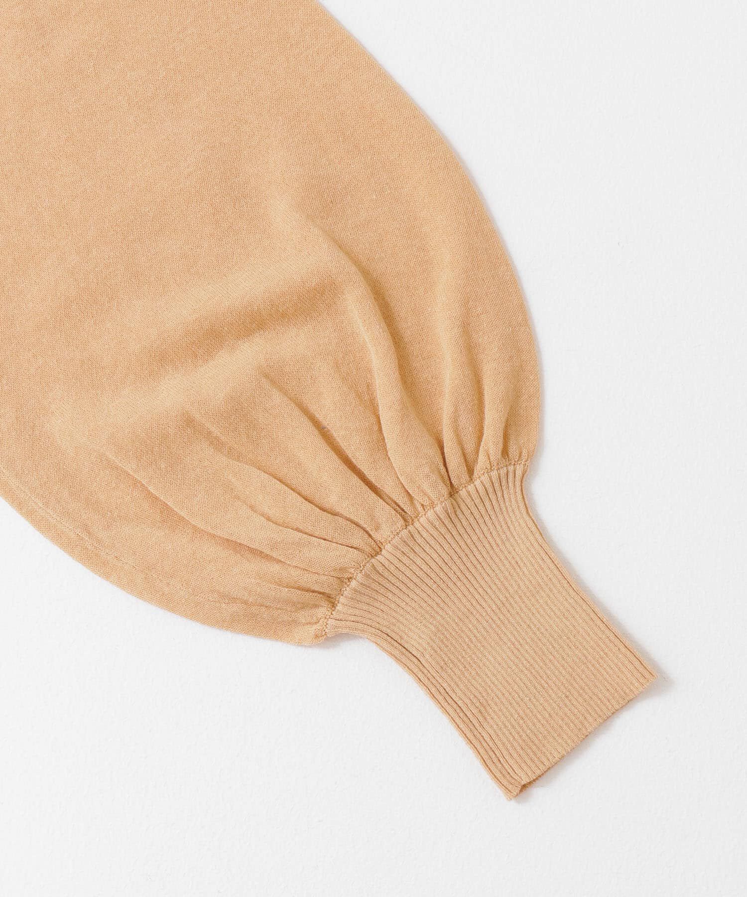  「BACKオープンボリュームスリーブニット」|ニット・セーター|