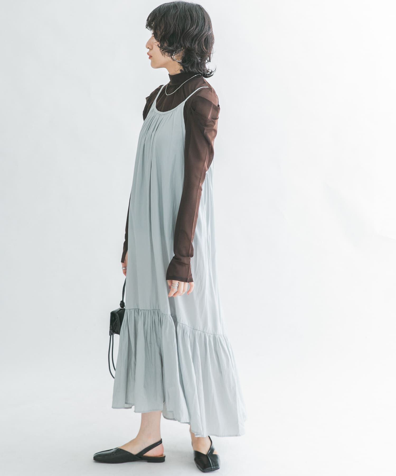  「ティアードキャミワンピース」|ワンピース|