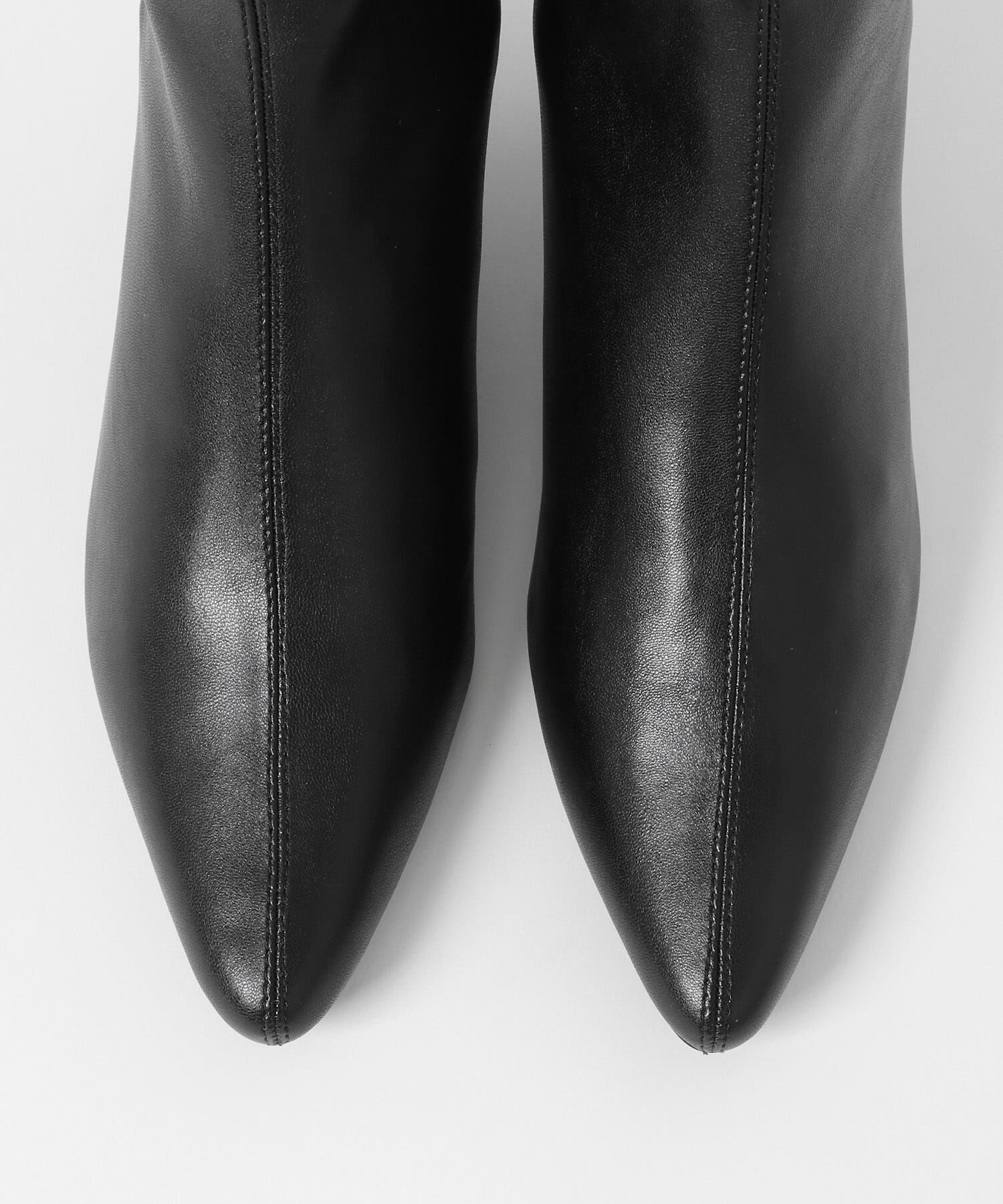  「ポインテッドトゥストレッチブーティー」|ショートブーツ|