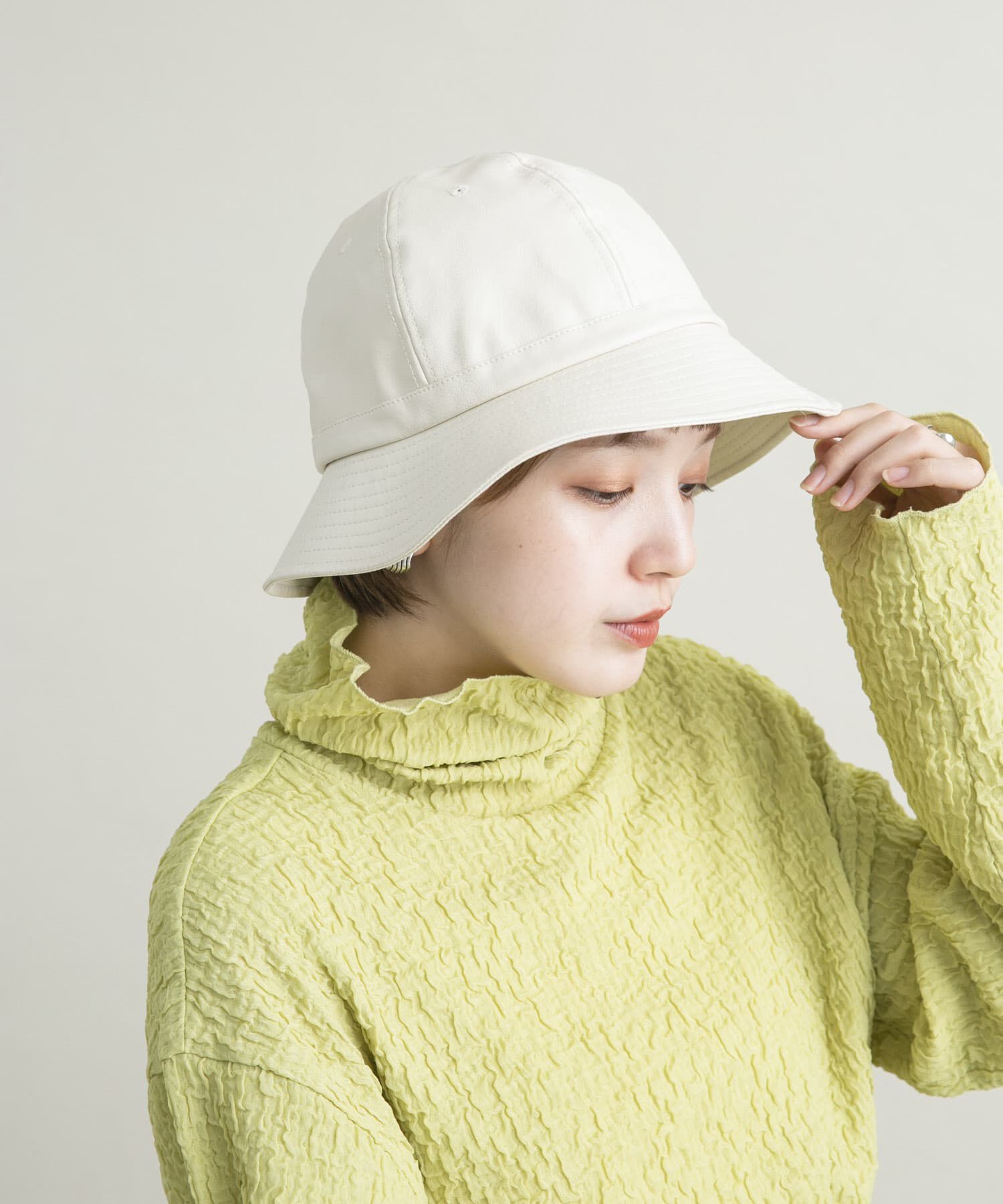  「レザーバケットHAT」|ハット|