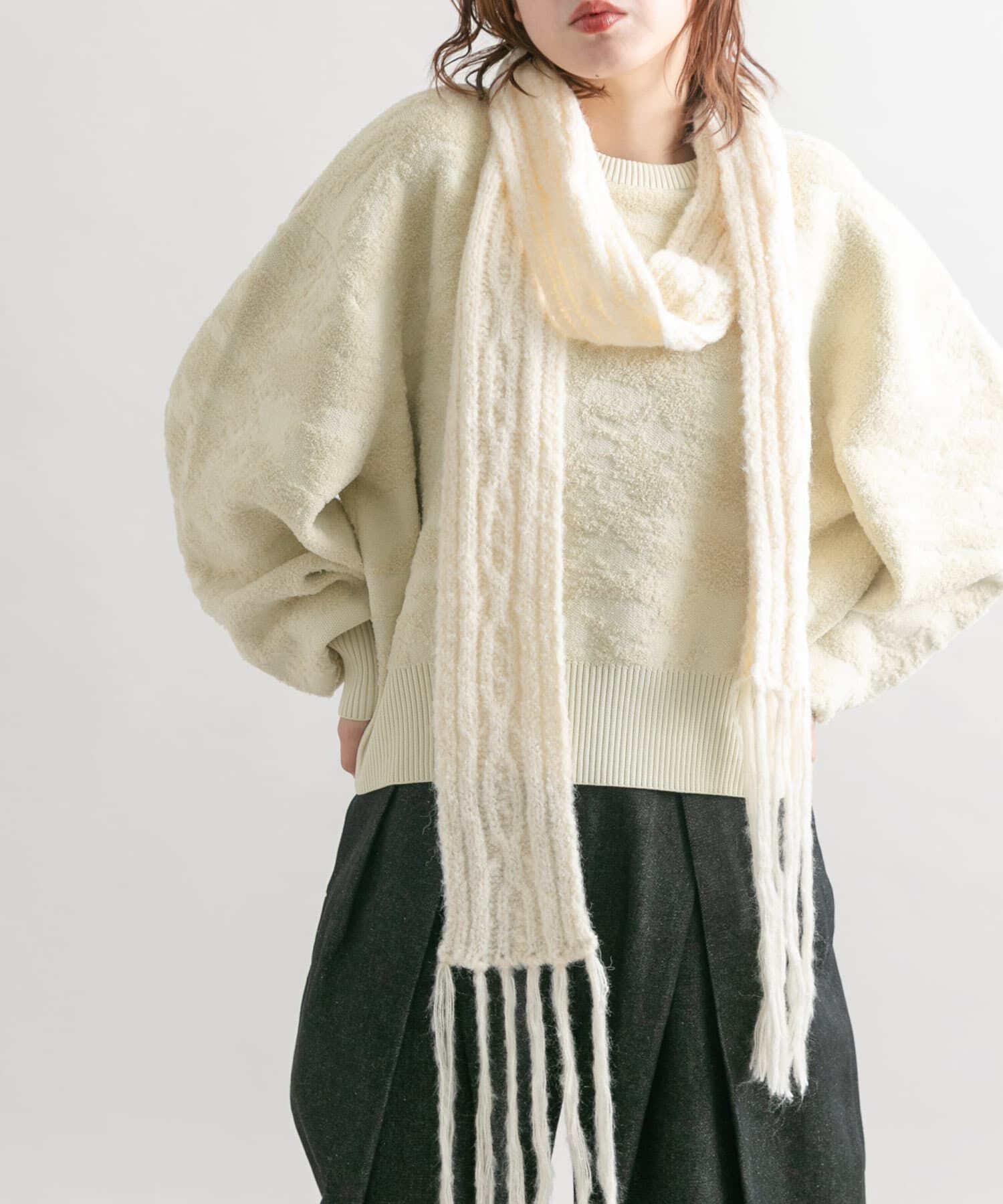  「スキニーロングマフラー」|マフラー|