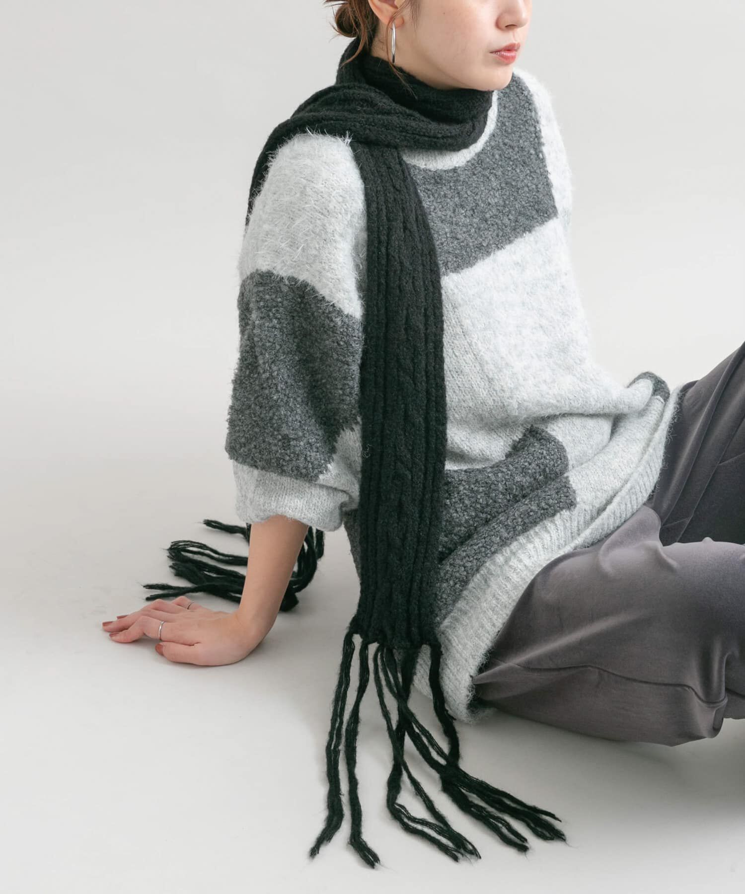  「スキニーロングマフラー」|マフラー|