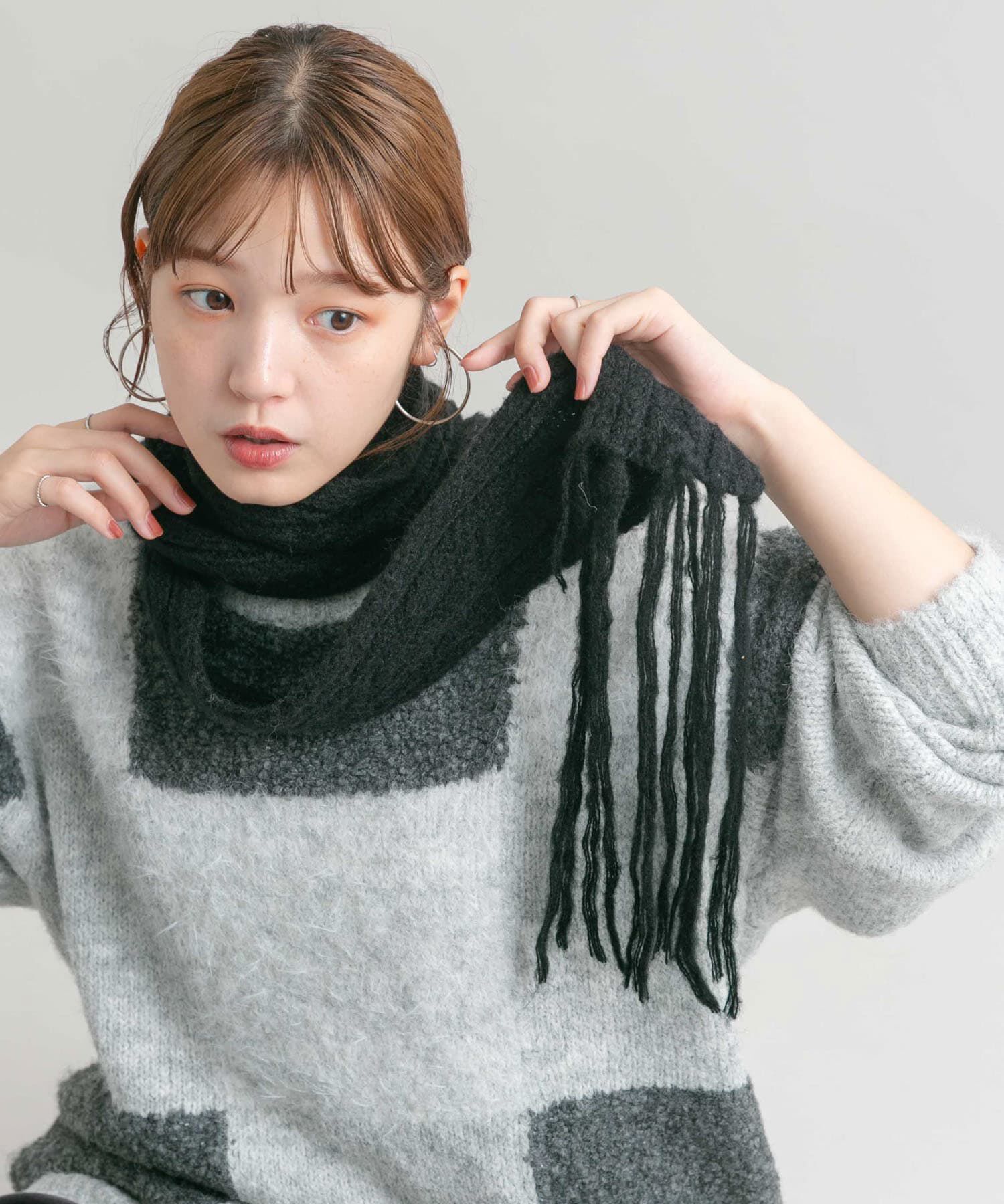  「スキニーロングマフラー」|マフラー|