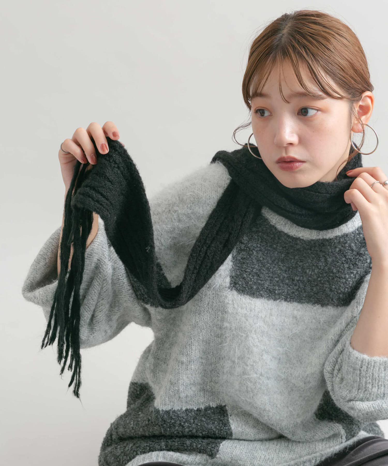  「スキニーロングマフラー」|マフラー|