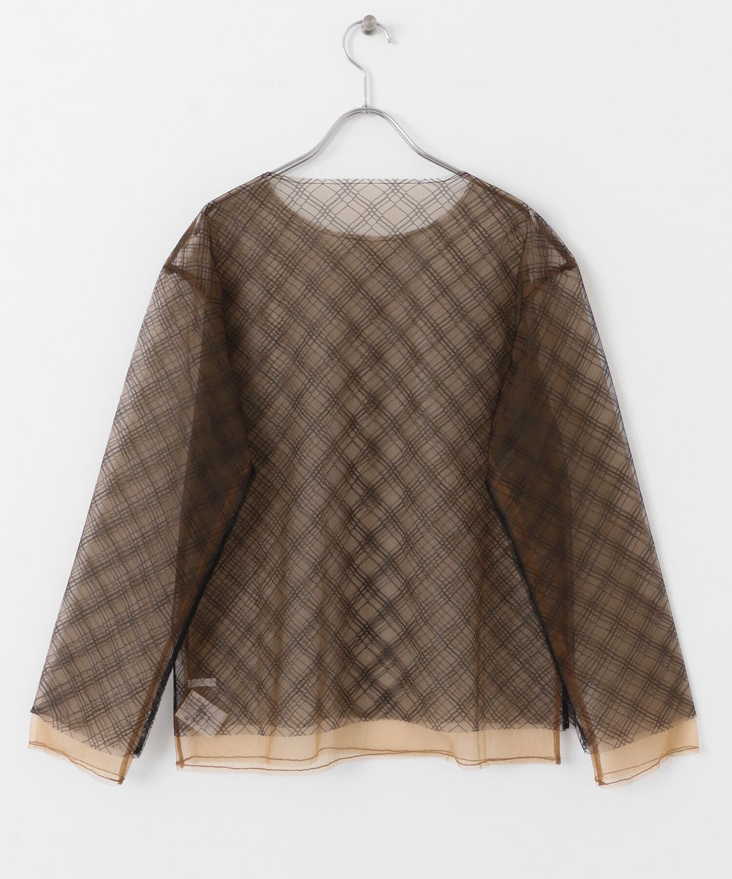  「リバーシブルレイヤードチュールカットソー」|Tシャツ・カットソー|