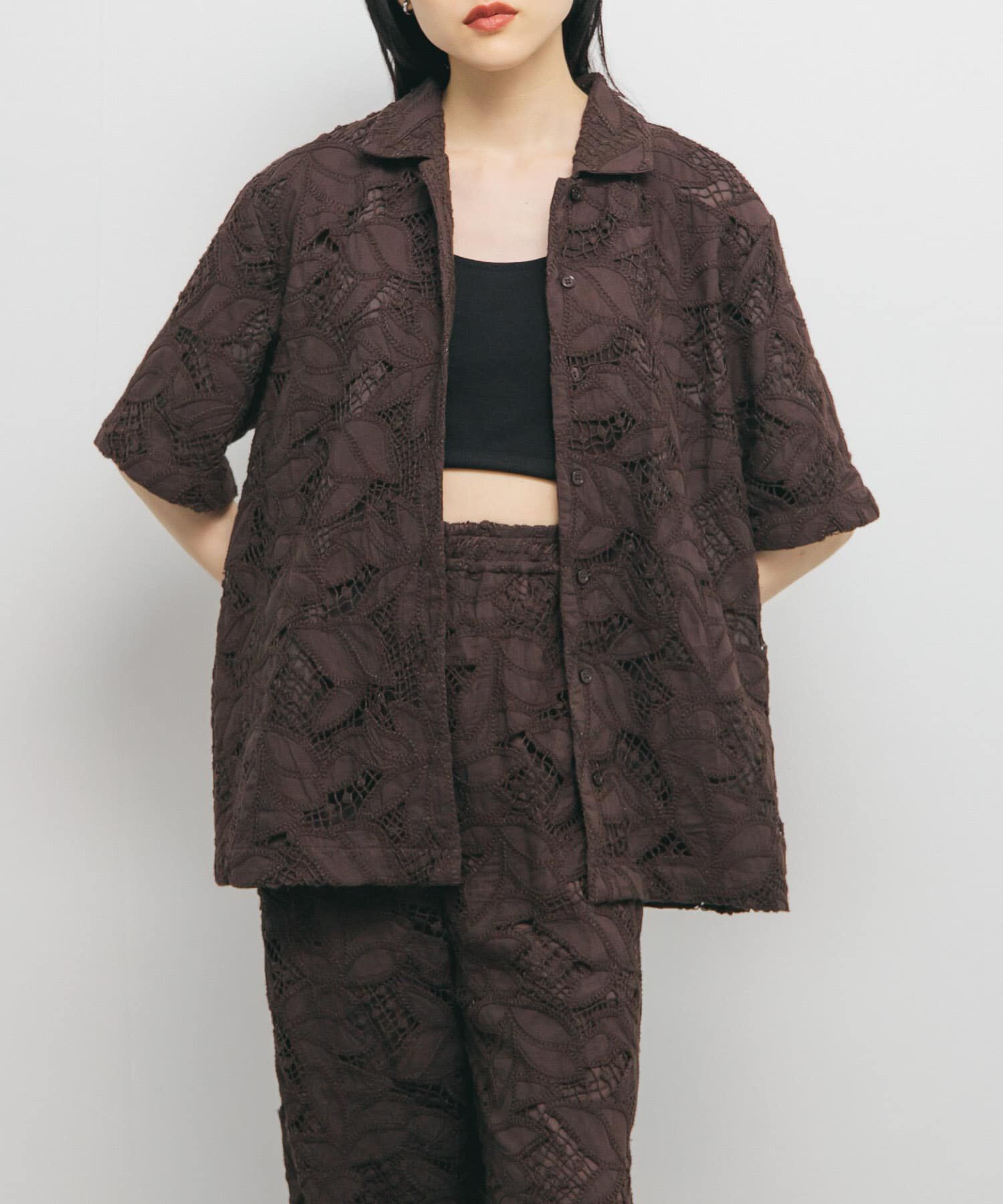  「ケミカルレースBIGシャツ」|シャツ・ブラウス|