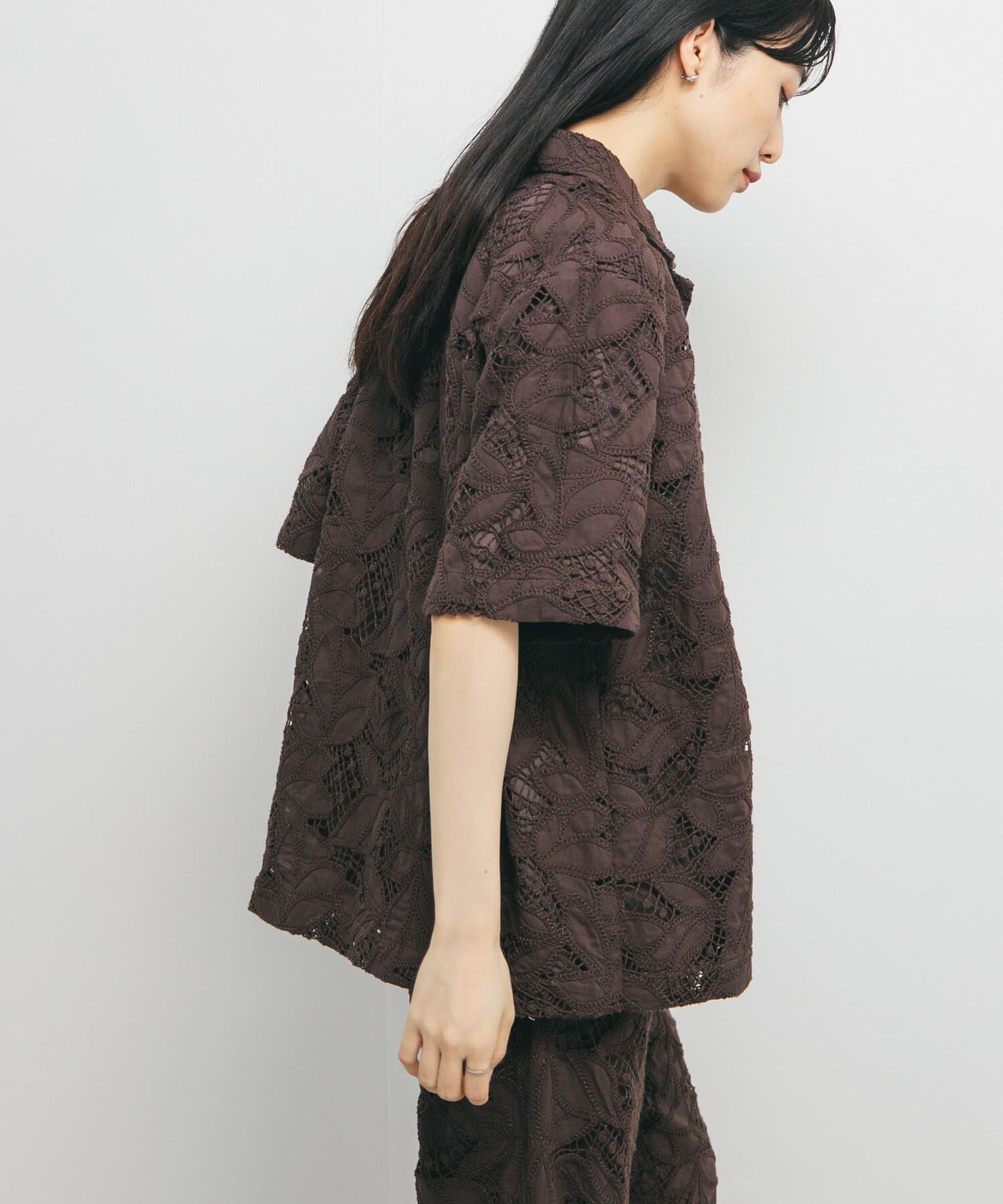  「ケミカルレースBIGシャツ」|シャツ・ブラウス|