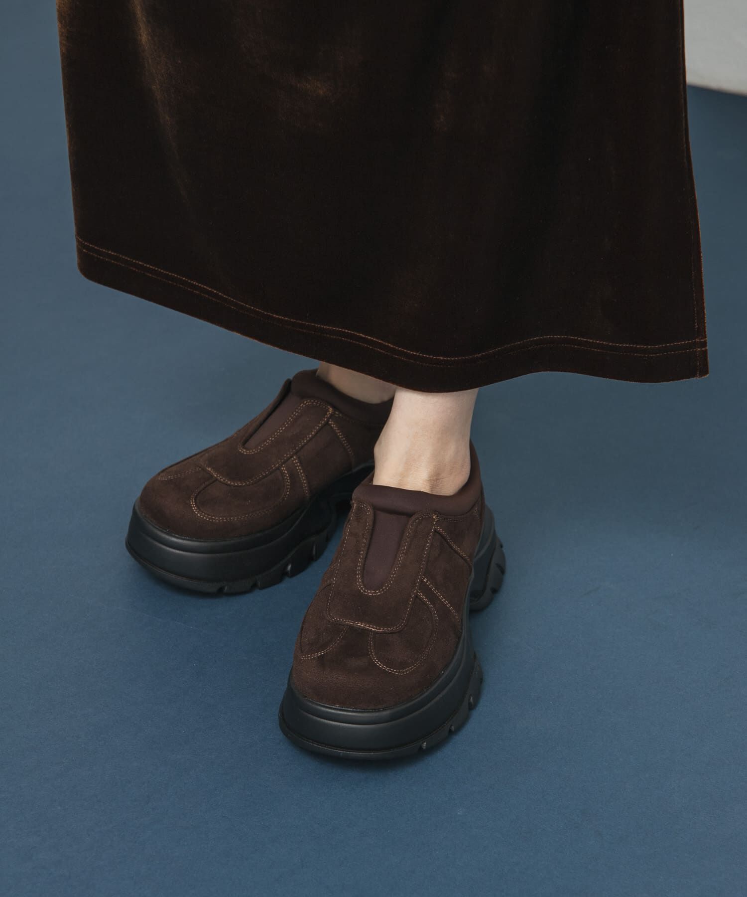  「ステッチデザインスリッポン」|スニーカー|