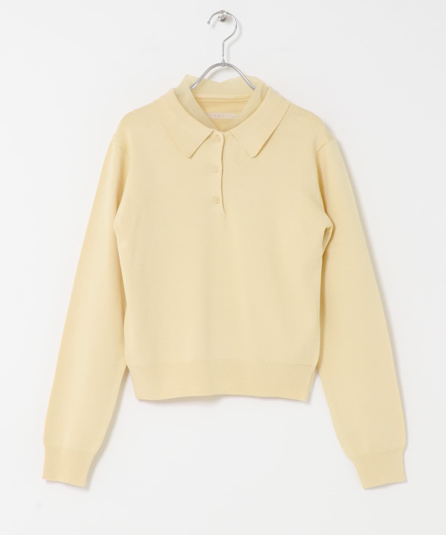  「チュールレイヤードニットシャツ」|ニット・セーター|