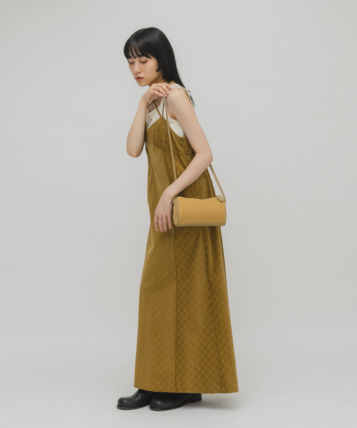  「ステッチデザインベロアミニBAG」|ショルダー・メッセンジャー|