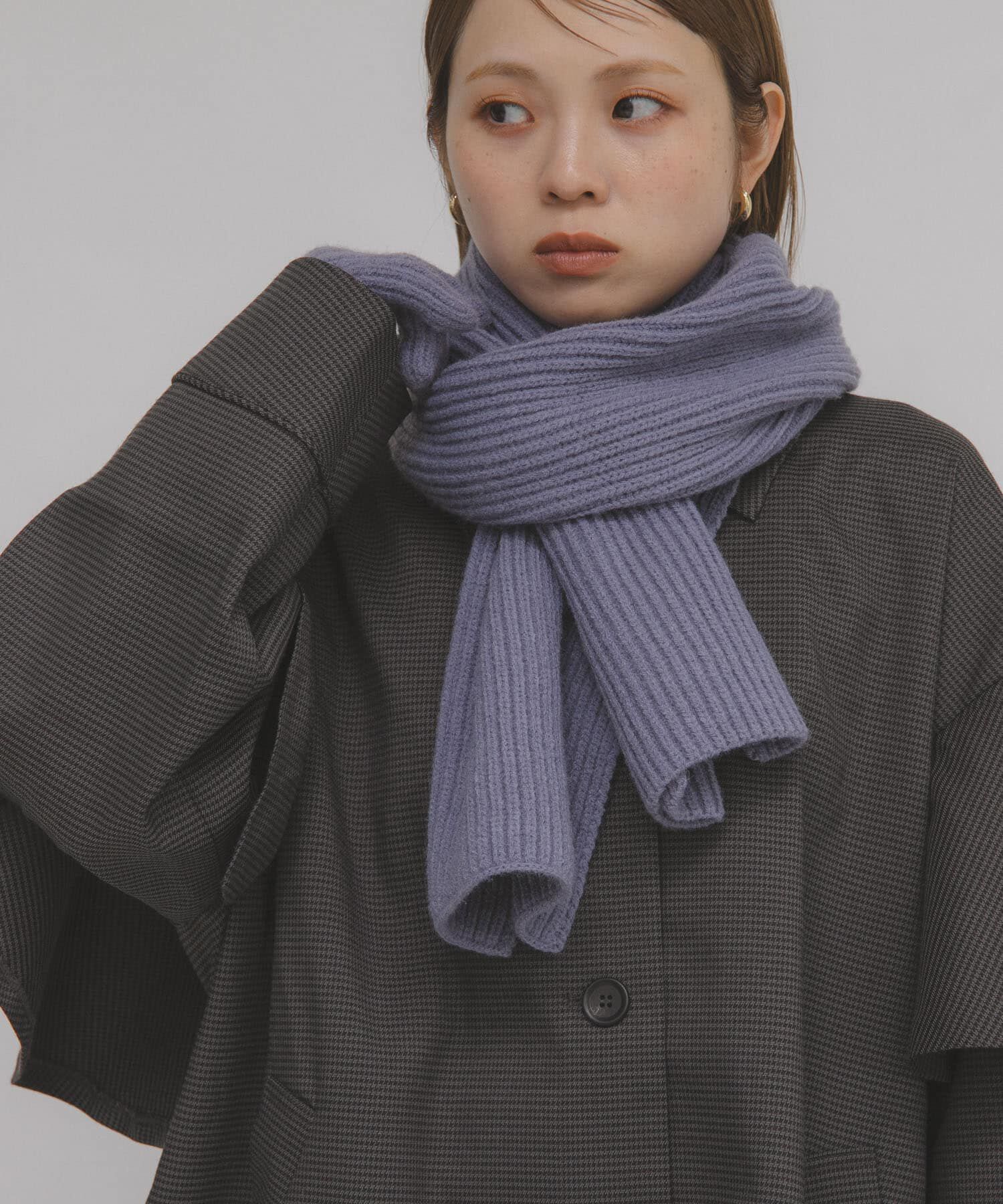  「リブニットマフラー」|マフラー|