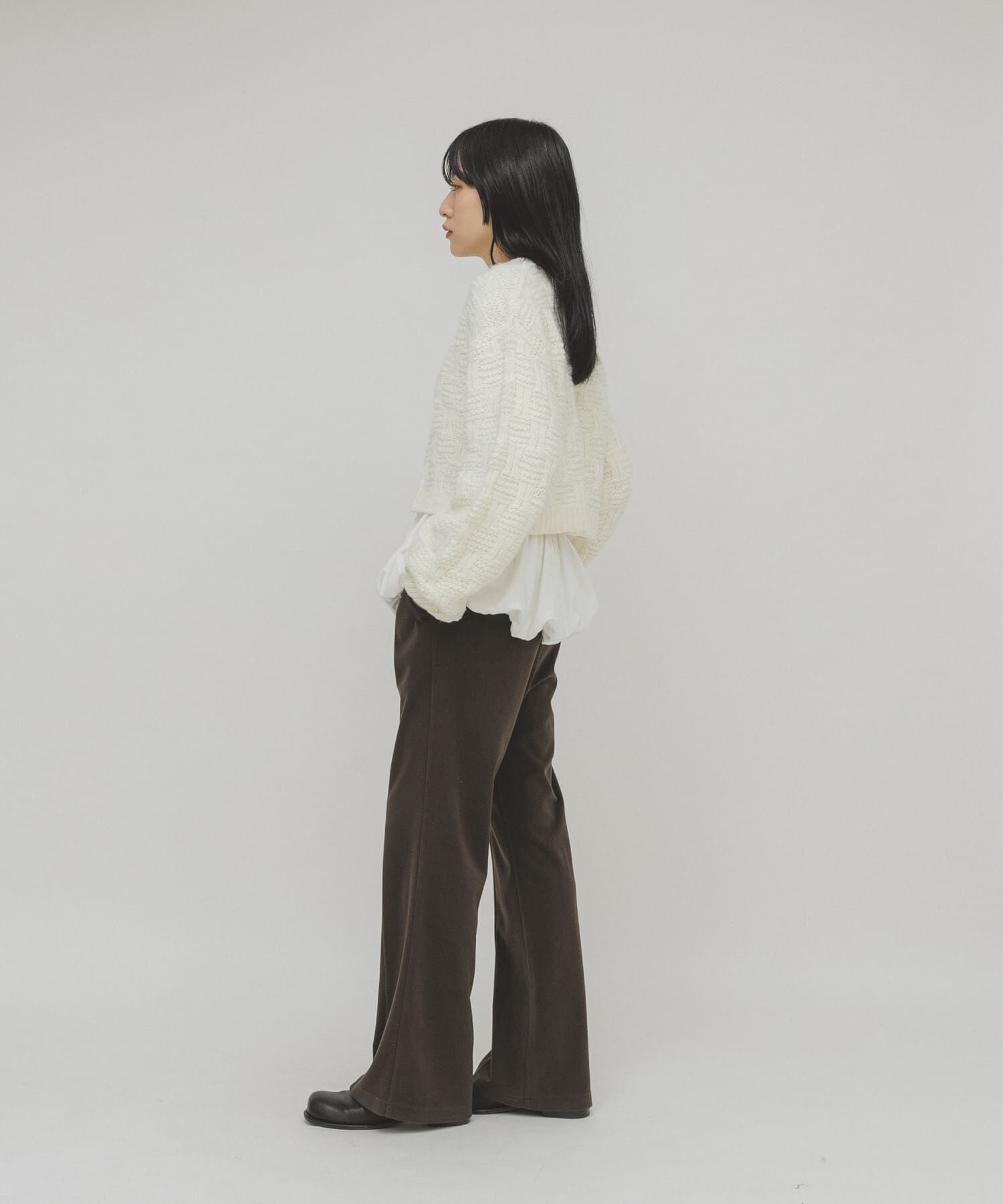  「グリッドパターンニット」|ニット・セーター|