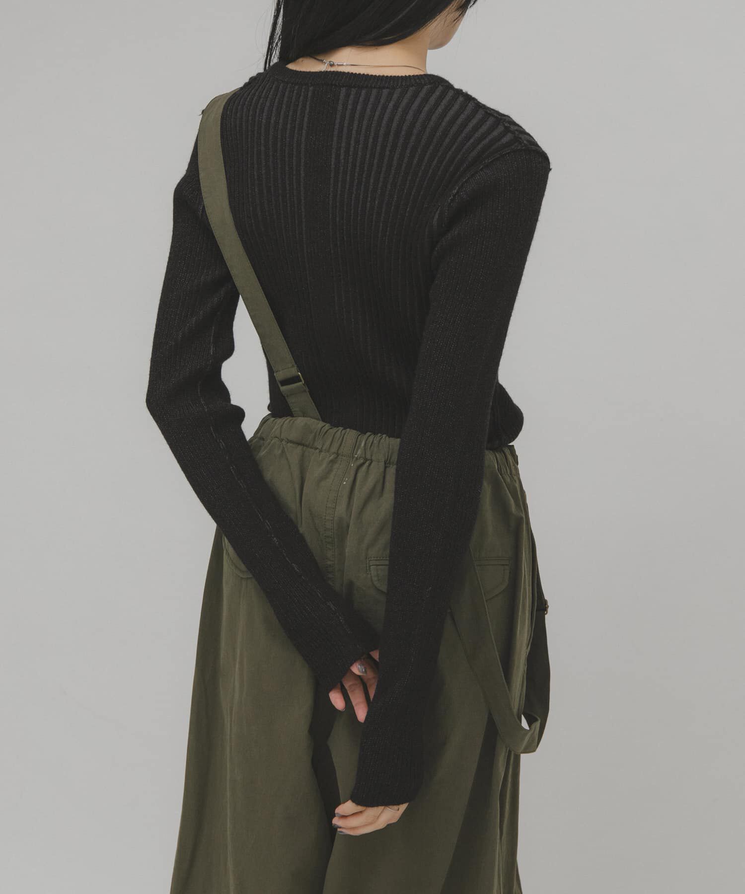  「illi　ランダムRIBクルーネックニット」|ニット・セーター|