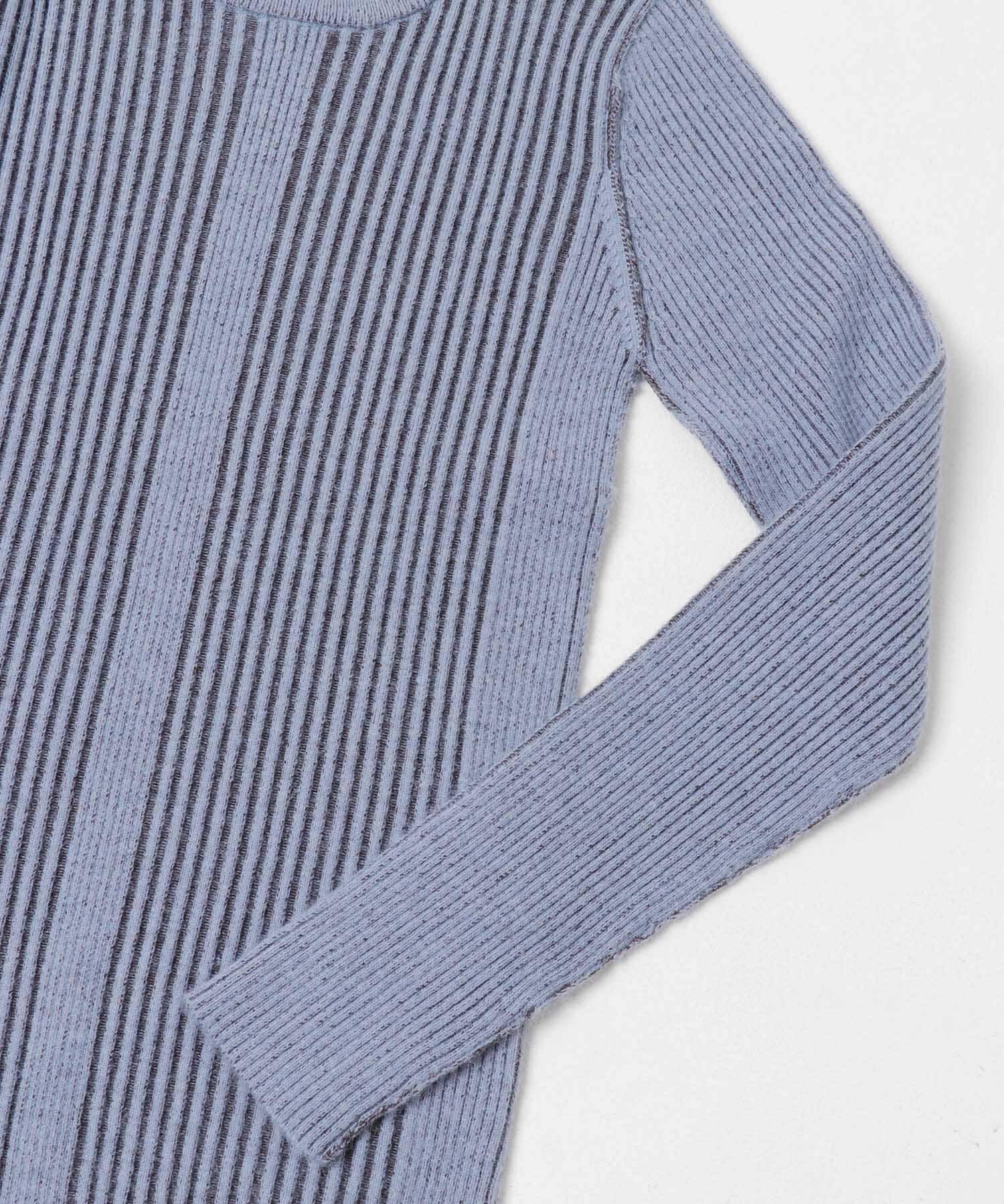  「illi　ランダムRIBクルーネックニット」|ニット・セーター|