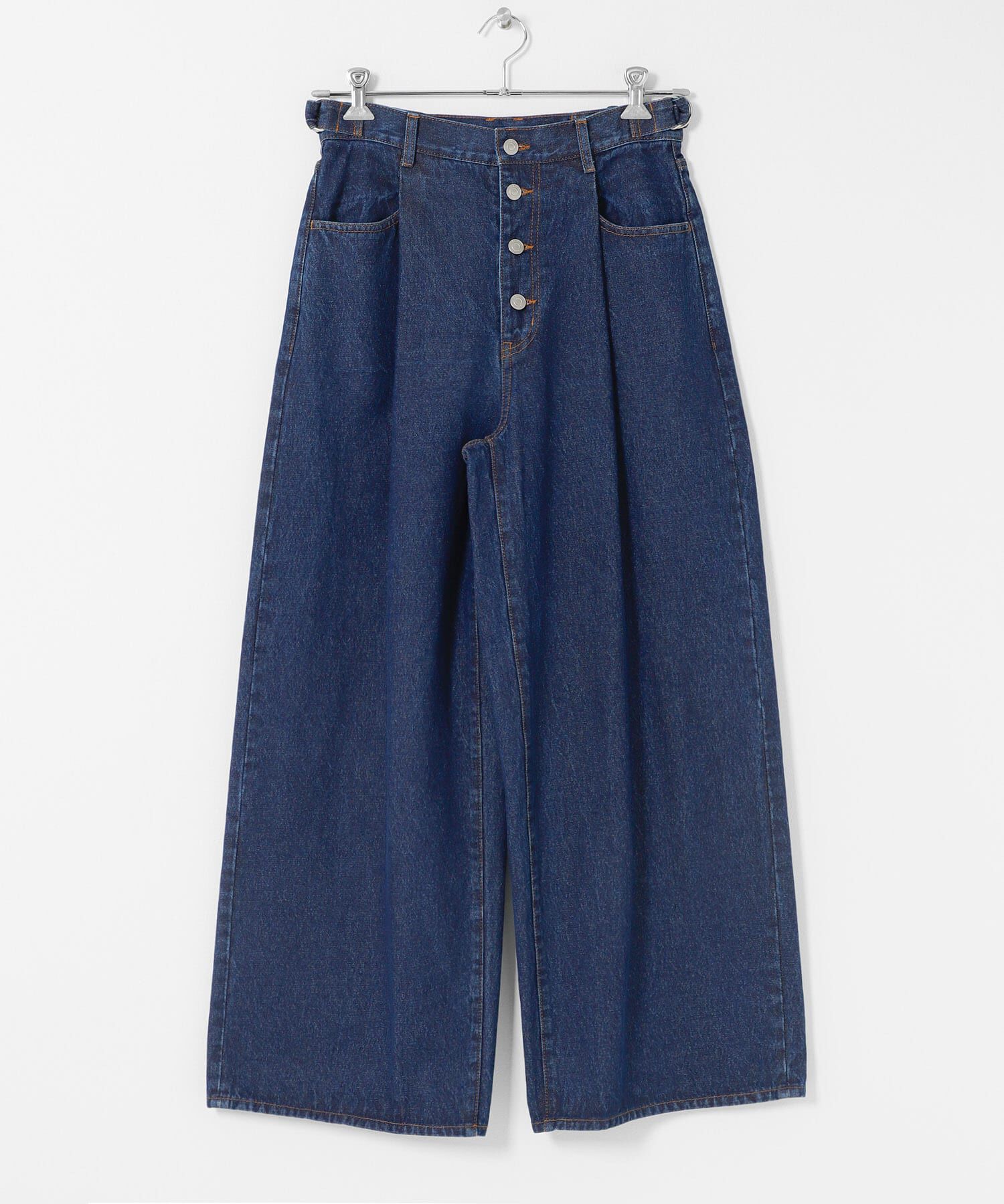  「『3サイズ展開』タックボタンアップデニム」|デニム|