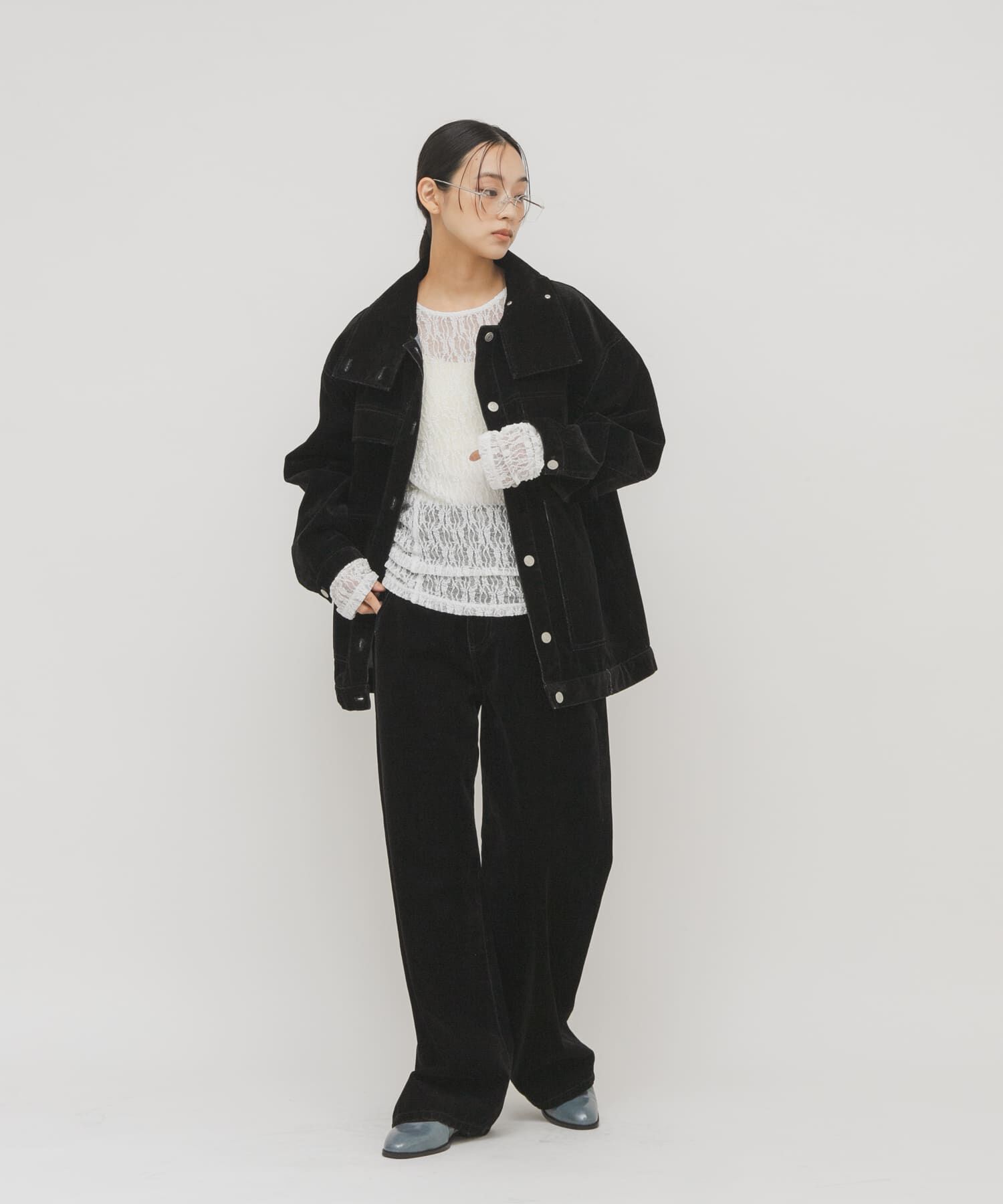  「『2サイズ展開』フロントパネルデザインデニム」|デニム|