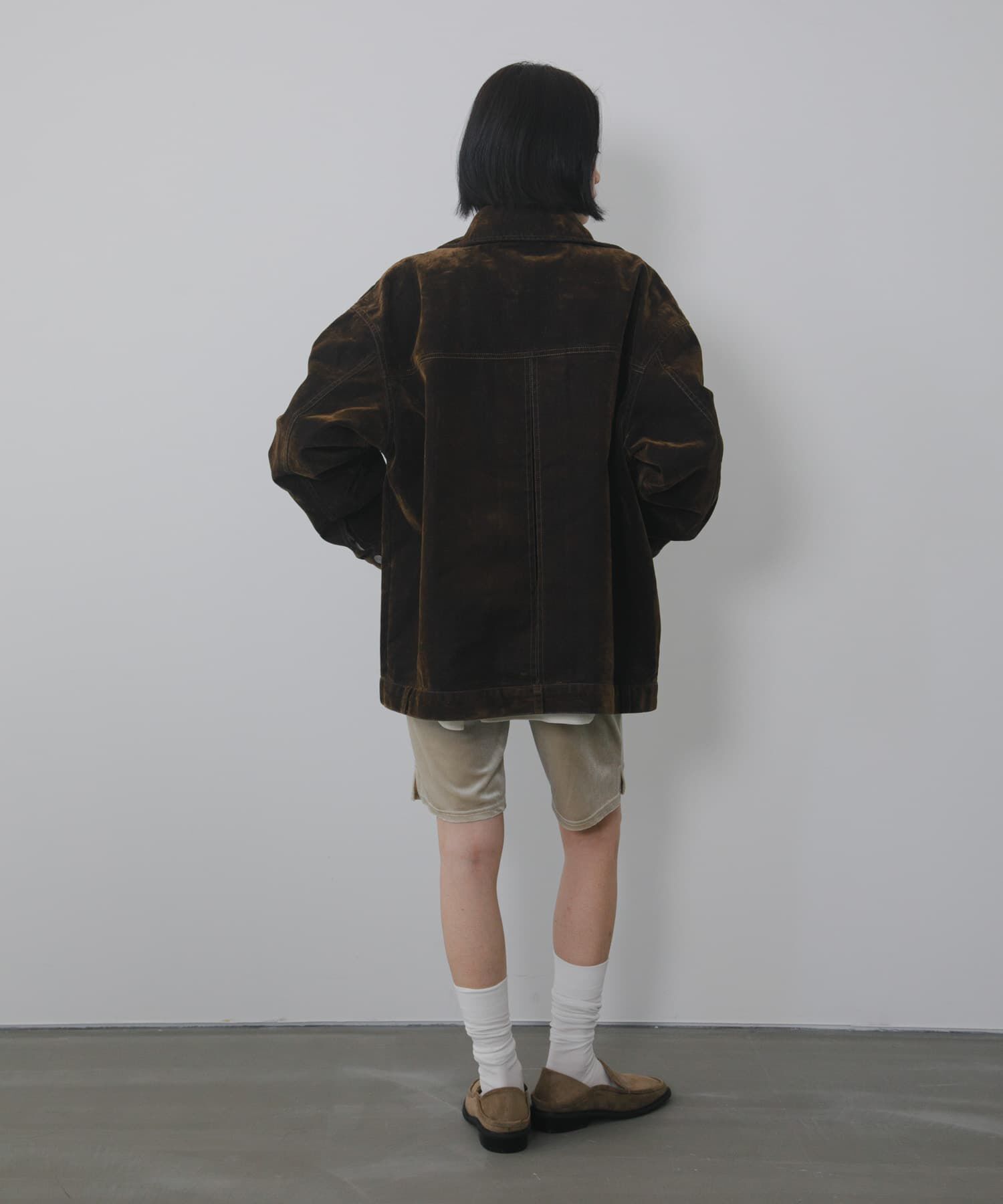  「ハイネックデニムブルゾン」|ブルゾン・スタジャン|