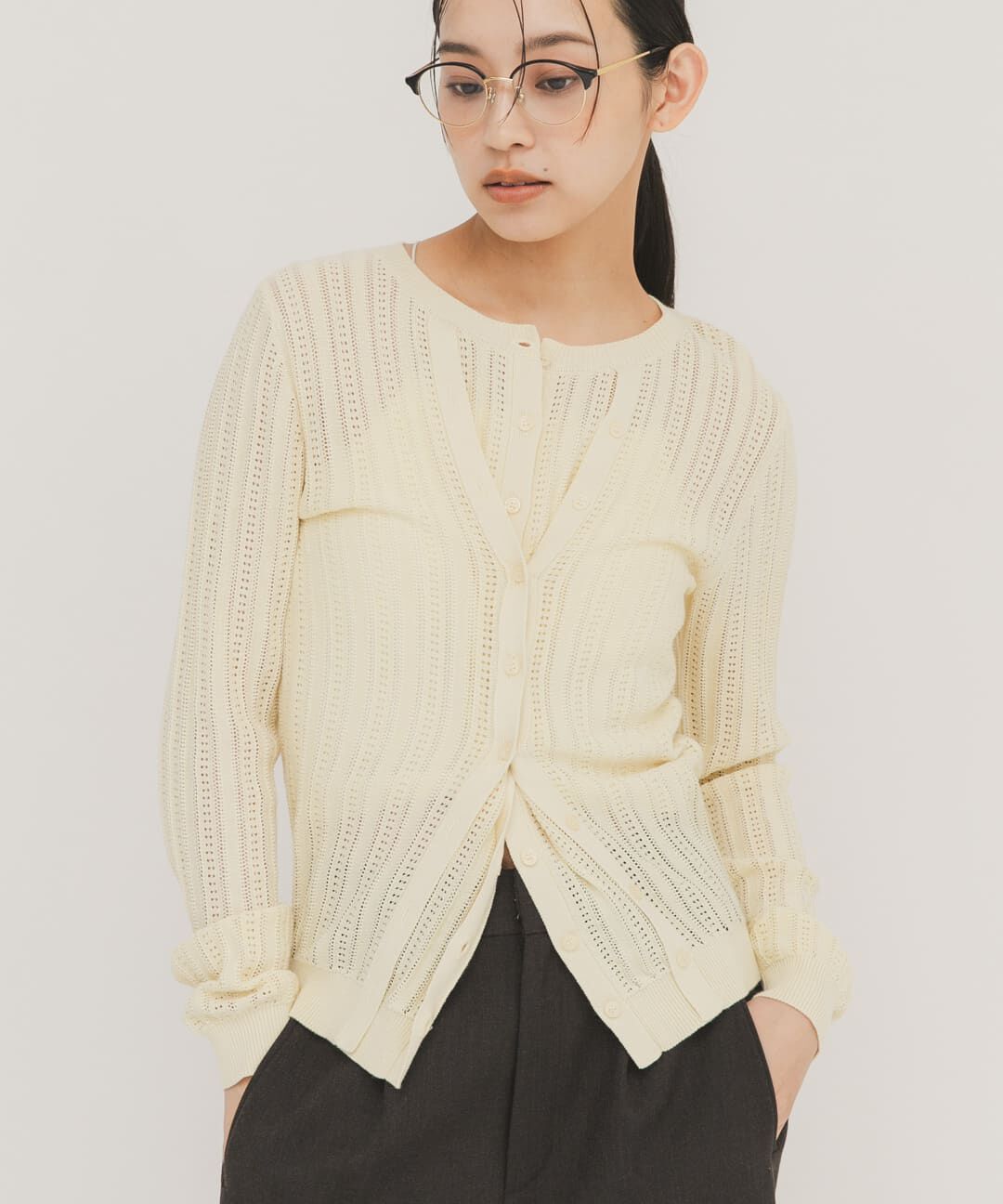  「ダブルフロントニット」|ニット・セーター|