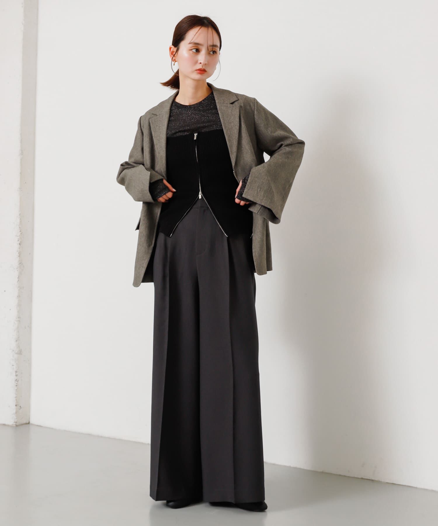 SENSE OF PLACE by URBAN RESEARCH「ラメジップニットビスチェ」|その他|