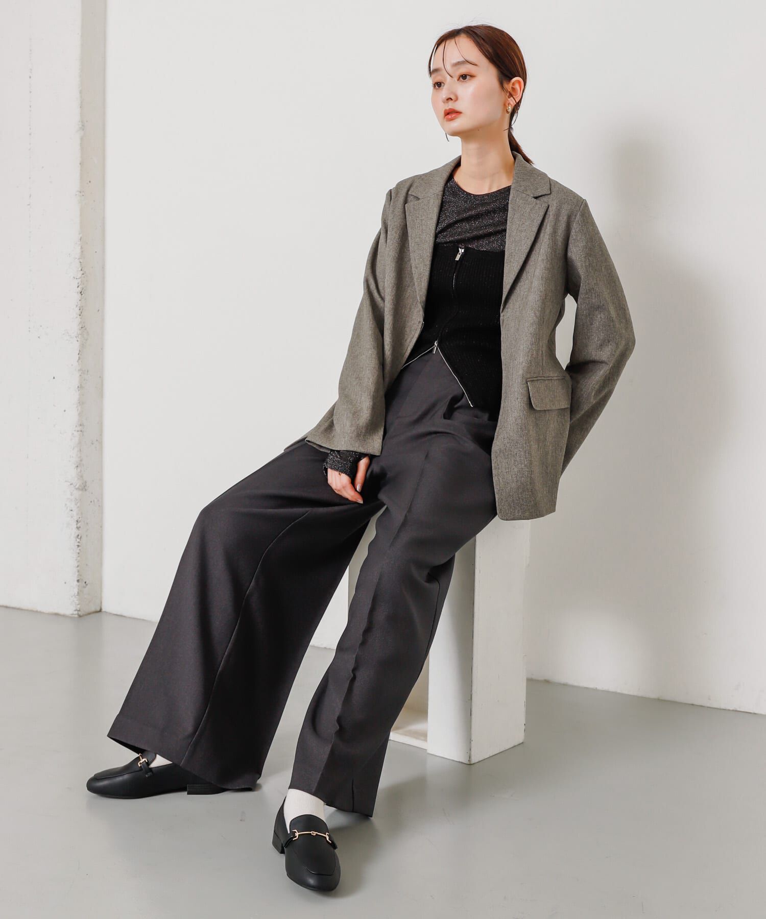 SENSE OF PLACE by URBAN RESEARCH「ラメジップニットビスチェ」|その他|