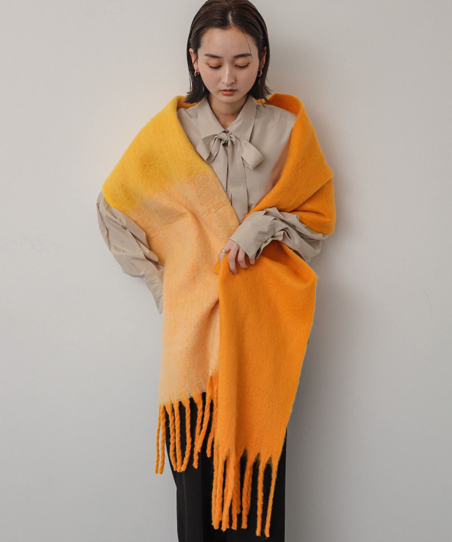 SENSE OF PLACE by URBAN RESEARCH「『一部WEB限定カラー』パネルボーダーストール」|マフラー|