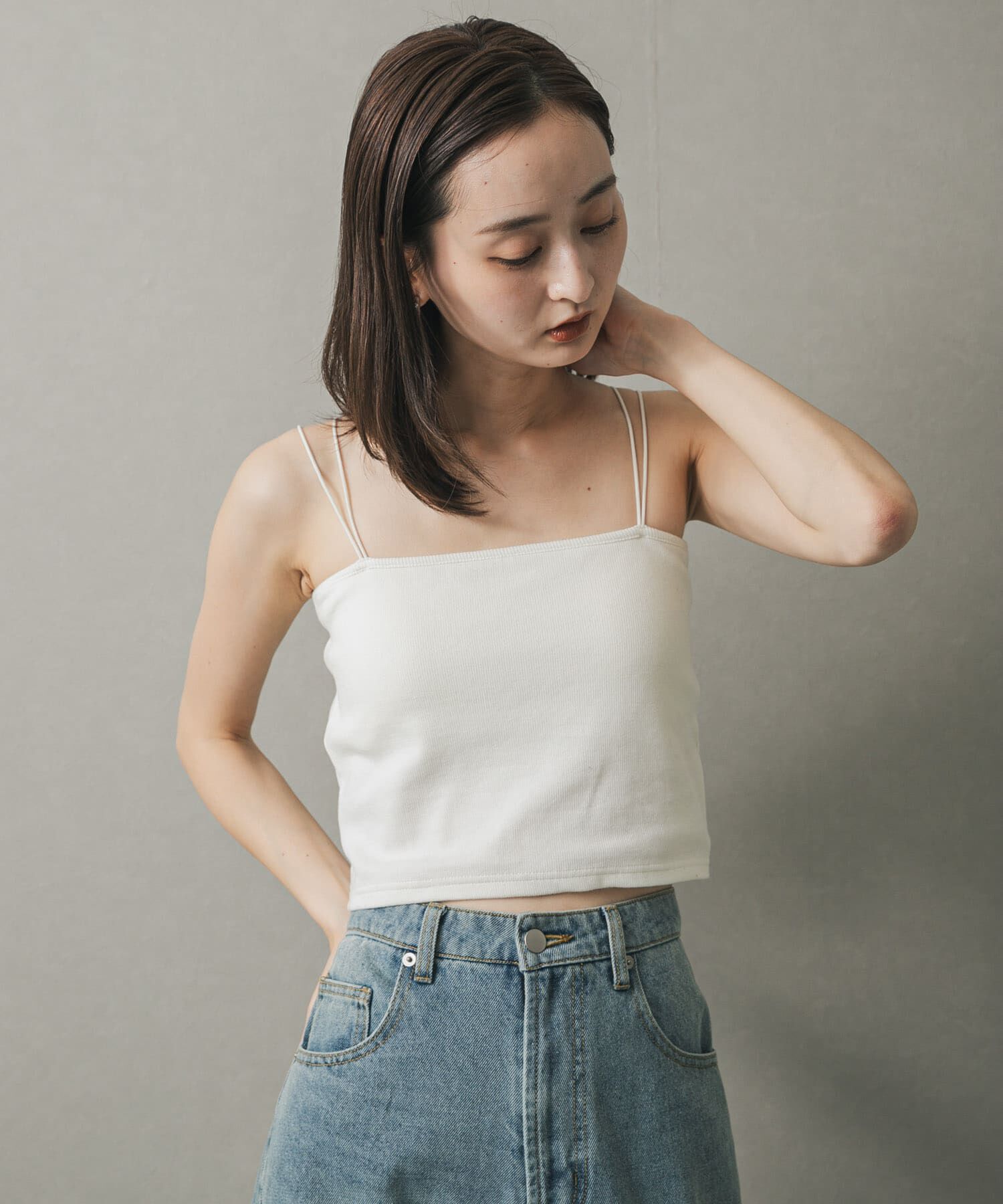 SENSE OF PLACE by URBAN RESEARCH「クロップドカップツキキャミソール」|キャミソール|