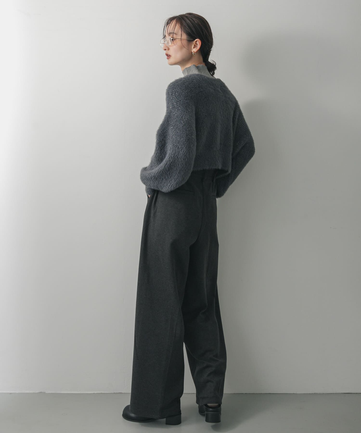 SENSE OF PLACE by URBAN RESEARCH「『一部WEB限定カラー』ラメシャギークロップドカーディガン」|カーディガン|