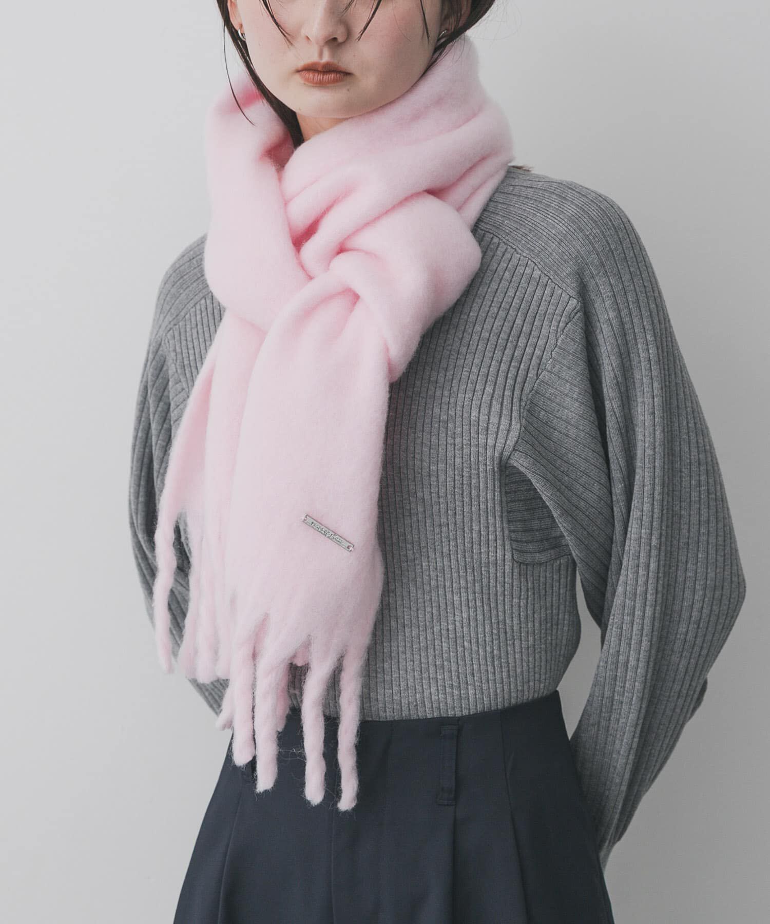 SENSE OF PLACE by URBAN RESEARCH「モヘアライクストール」|マフラー|ピンク