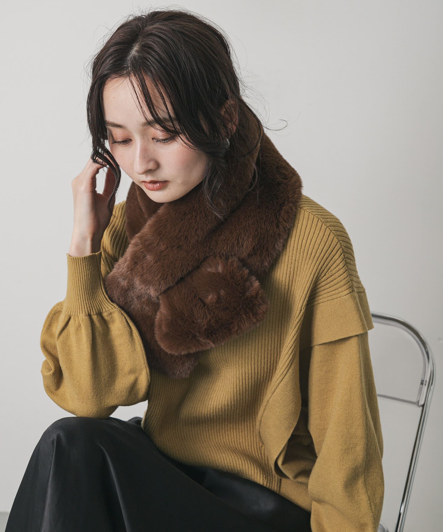 SENSE OF PLACE by URBAN RESEARCH「ボリュームエコファーティペット」|マフラー|