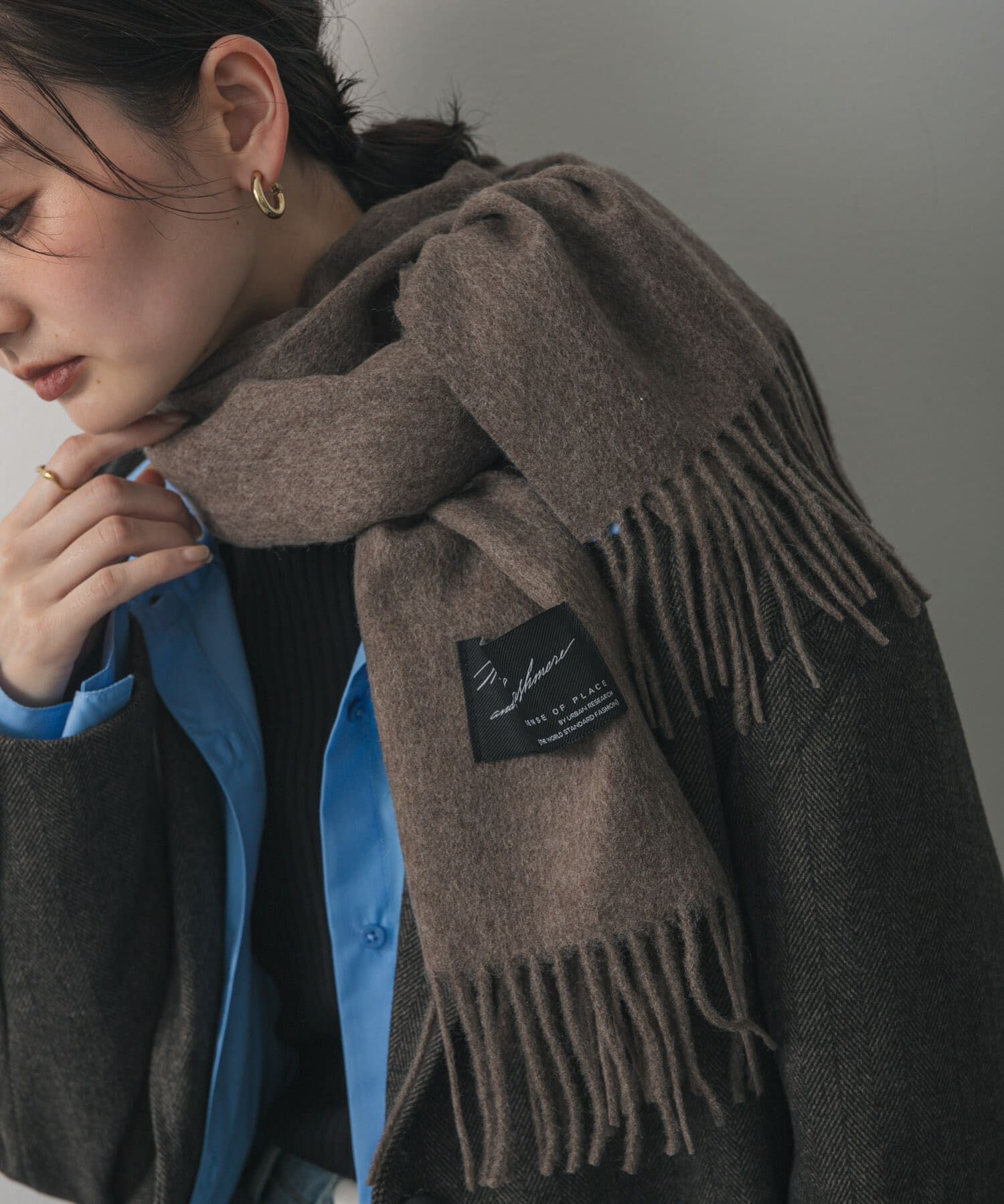 SENSE OF PLACE by URBAN RESEARCH「カシミヤミックスウールストール」|マフラー|