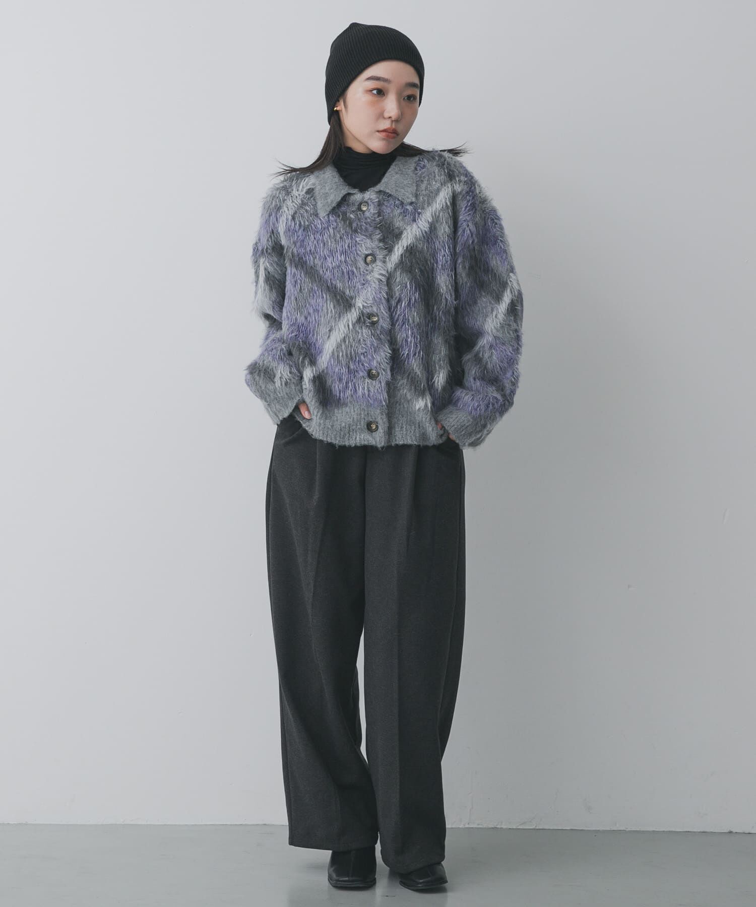 SENSE OF PLACE by URBAN RESEARCH「『洗濯可』エリツキチェックカーディガン」|カーディガン|