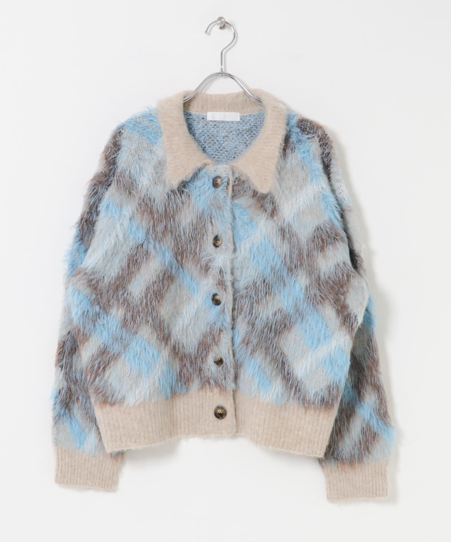 SENSE OF PLACE by URBAN RESEARCH「『洗濯可』エリツキチェックカーディガン」|カーディガン|