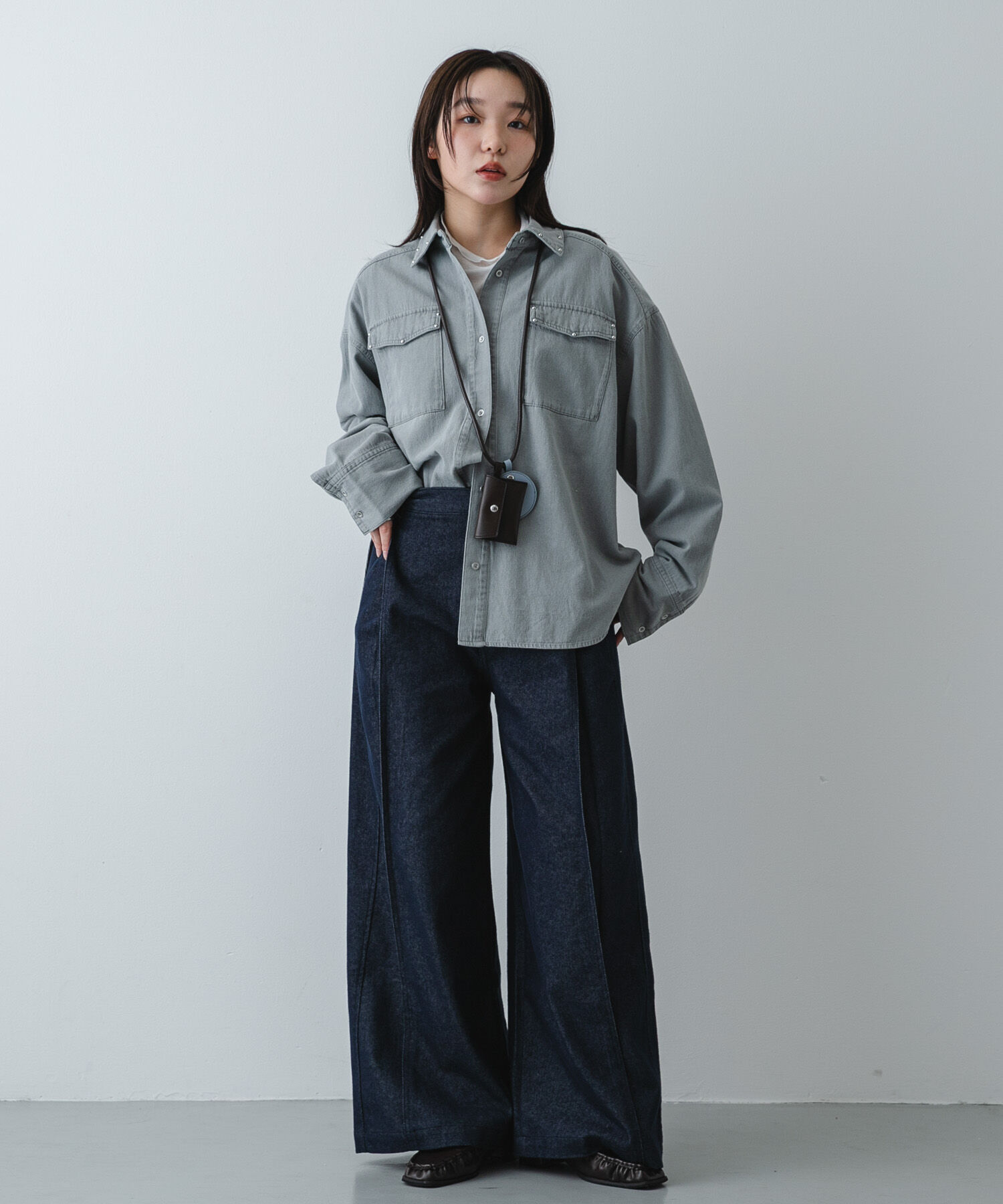 SENSE OF PLACE by URBAN RESEARCH「スタッズデニムシャツ」|シャツ・ブラウス|