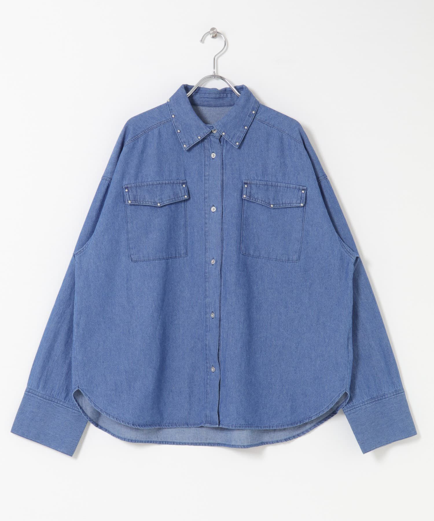 SENSE OF PLACE by URBAN RESEARCH「スタッズデニムシャツ」|シャツ・ブラウス|