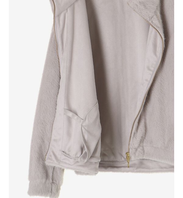  「ミンクタッチスタンドカラーファーブルゾン」|ブルゾン・スタジャン|