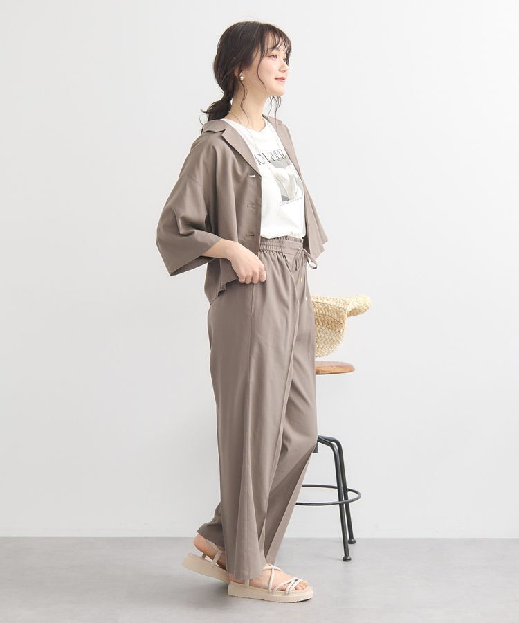 earth music&ecology「リラックスシャツジャケット / リネン混」|テーラードジャケット|