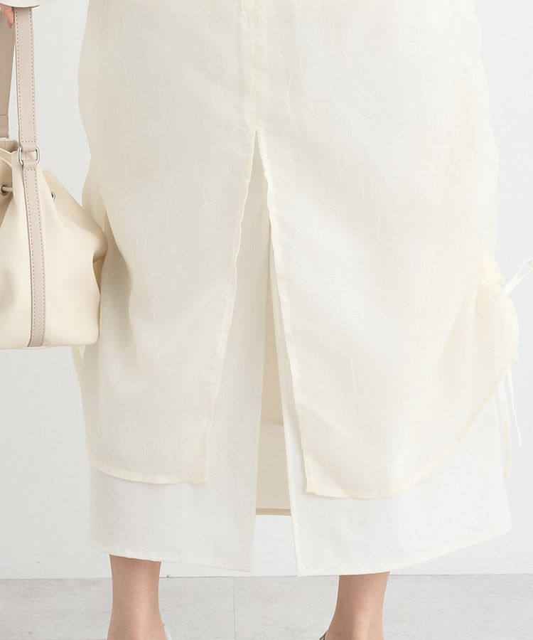 earth music&ecology「シフォンドロストレイヤードスカート」|スカート|