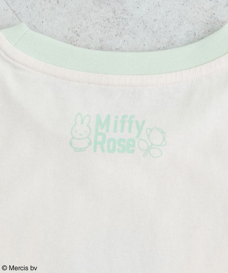 earth music&ecology「miffy/earth Rose ringer Tee」|Tシャツ・カットソー|