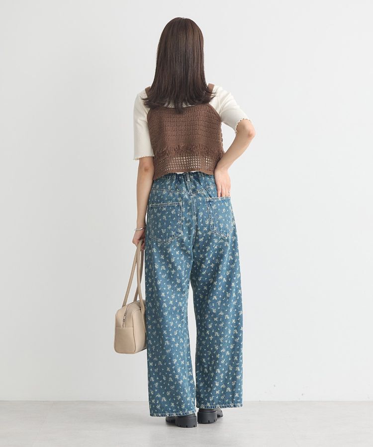 earth music&ecology「タックホックデニムパンツ」|デニム|