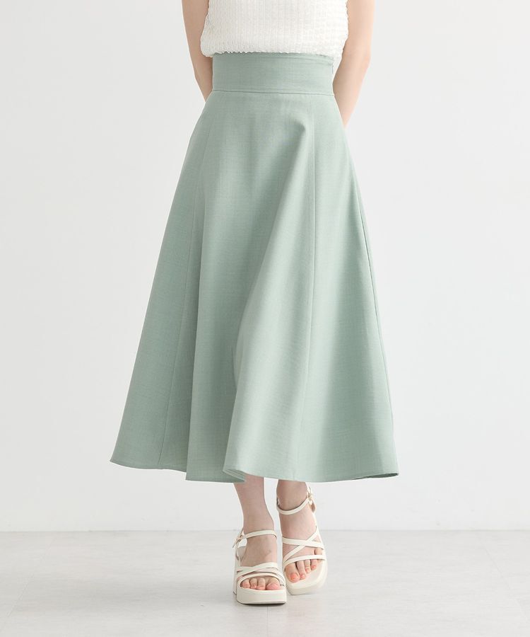 earth music&ecology「バックレースアップスカート」|フレア|