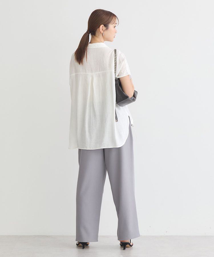 earth music&ecology「裾ドロストフレンチスリーブシャツ」|シャツ・ブラウス|