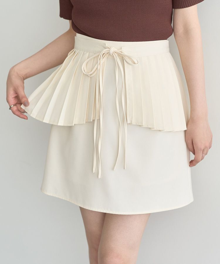 earth music&ecology「SET2点プリーツラップスカート＋ミニスカート」|スカート|