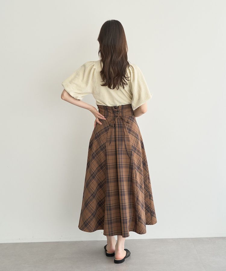 earth music&ecology「ラメモールパフスリニットプルオーバー」|ニット・セーター|