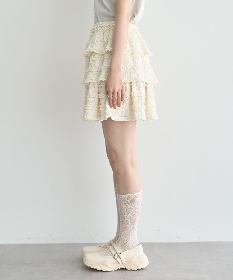 earth music&ecology「フリフリミニスカート」|スカート|