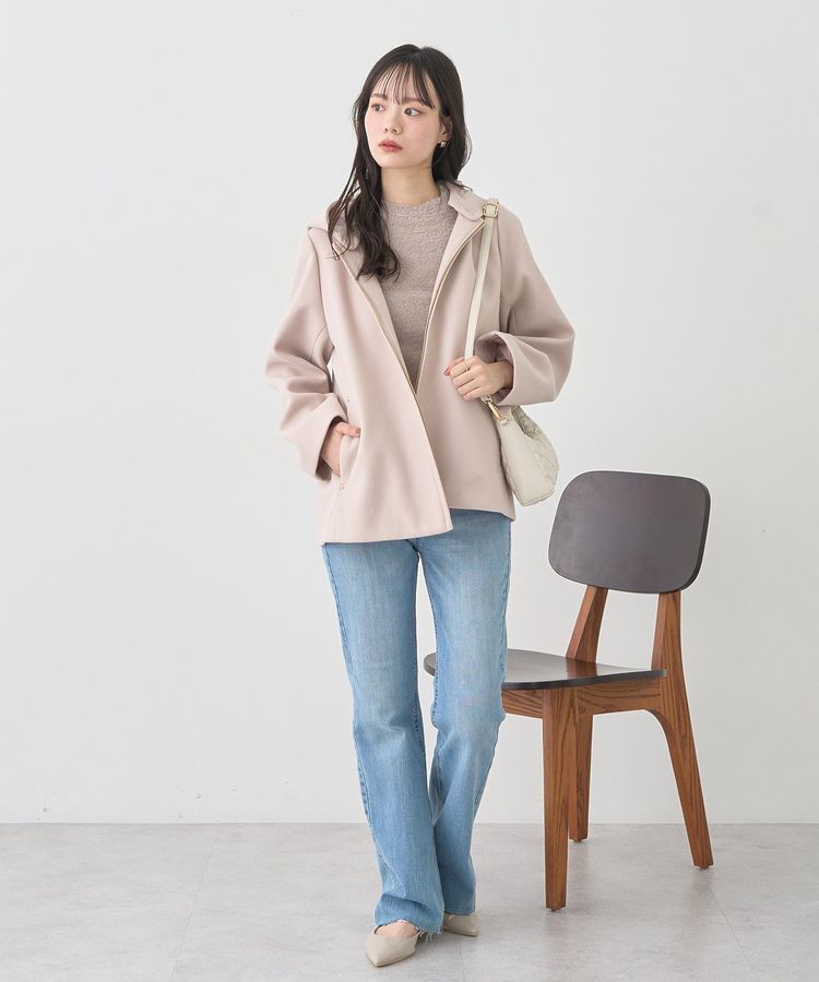 earth music&ecology「SET2点チャーム付きシャギーニット＋インナー」|カーディガン|