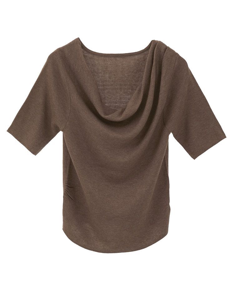 earth music&ecology「ドレープニットプルオーバー」|ニット・セーター|