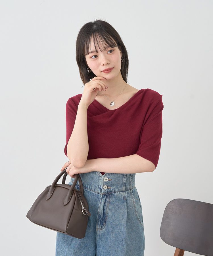 earth music&ecology「ドレープニットプルオーバー」|ニット・セーター|