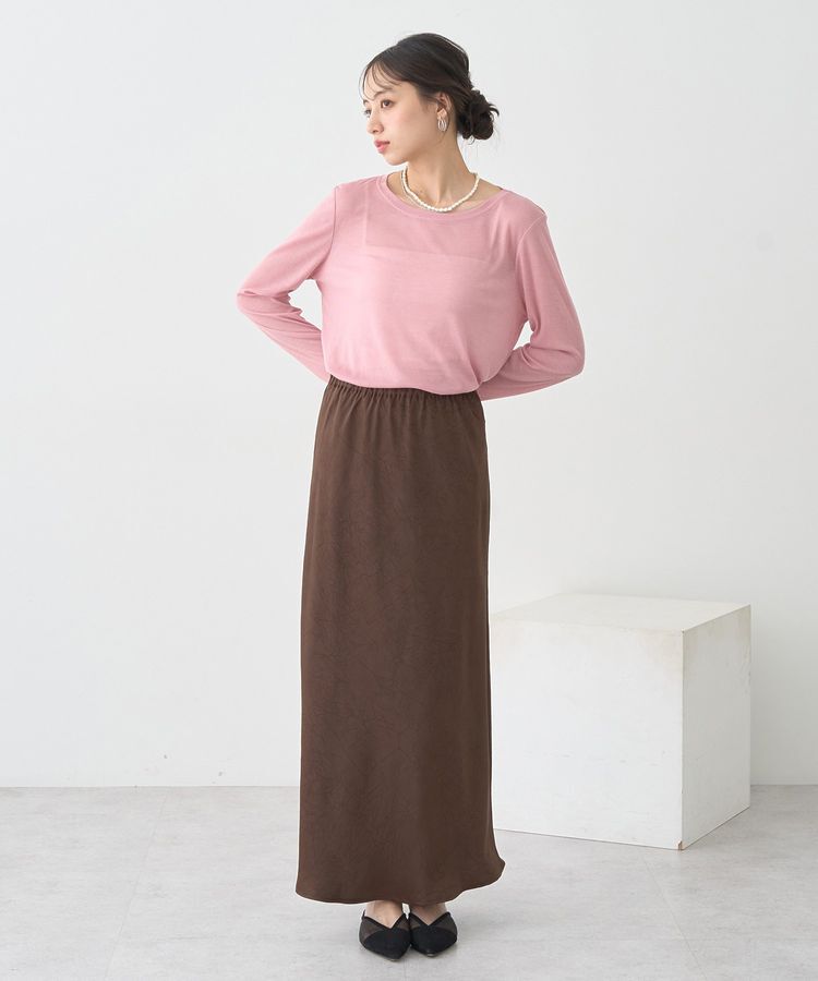 earth music&ecology「クルーネックシアーテレコプルオーバー」|Tシャツ・カットソー|